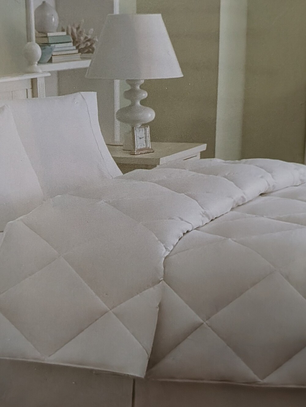 CHARTER CLUB HOME white diamond down comforter TWIN
